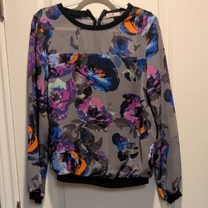 Forever 21 Multicolor Floral Blouse